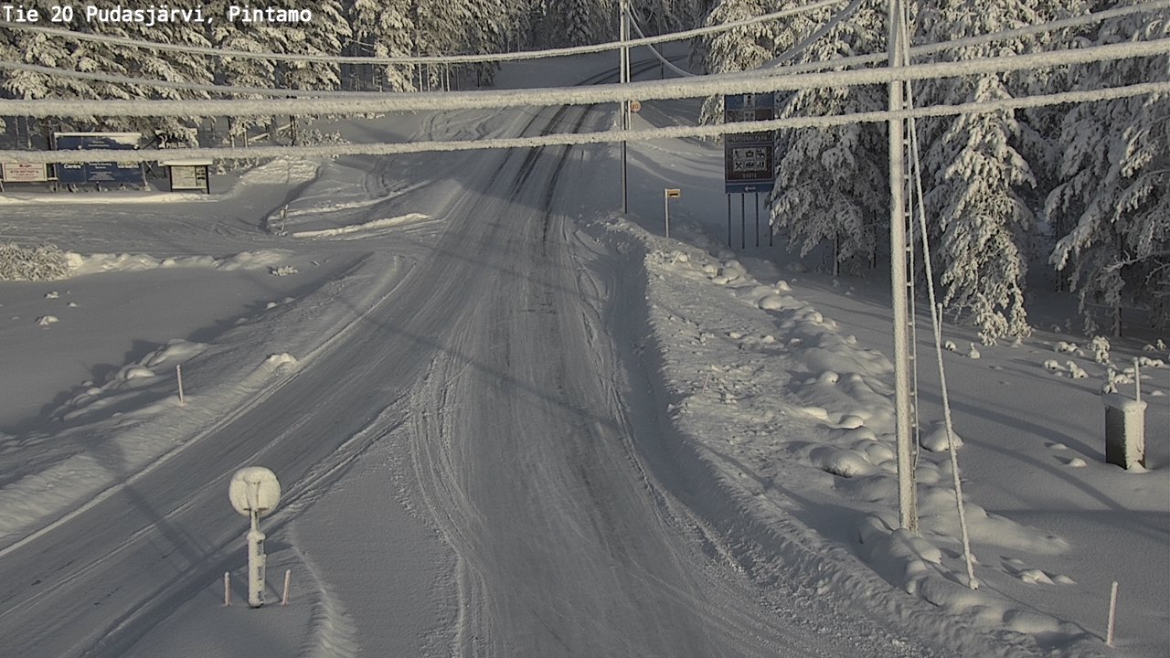 Kelikamerat Kuva Tie 20 Pudasjärvi, Pintamo, Pudasjärvi, Pohjois-Pohjanmaa
