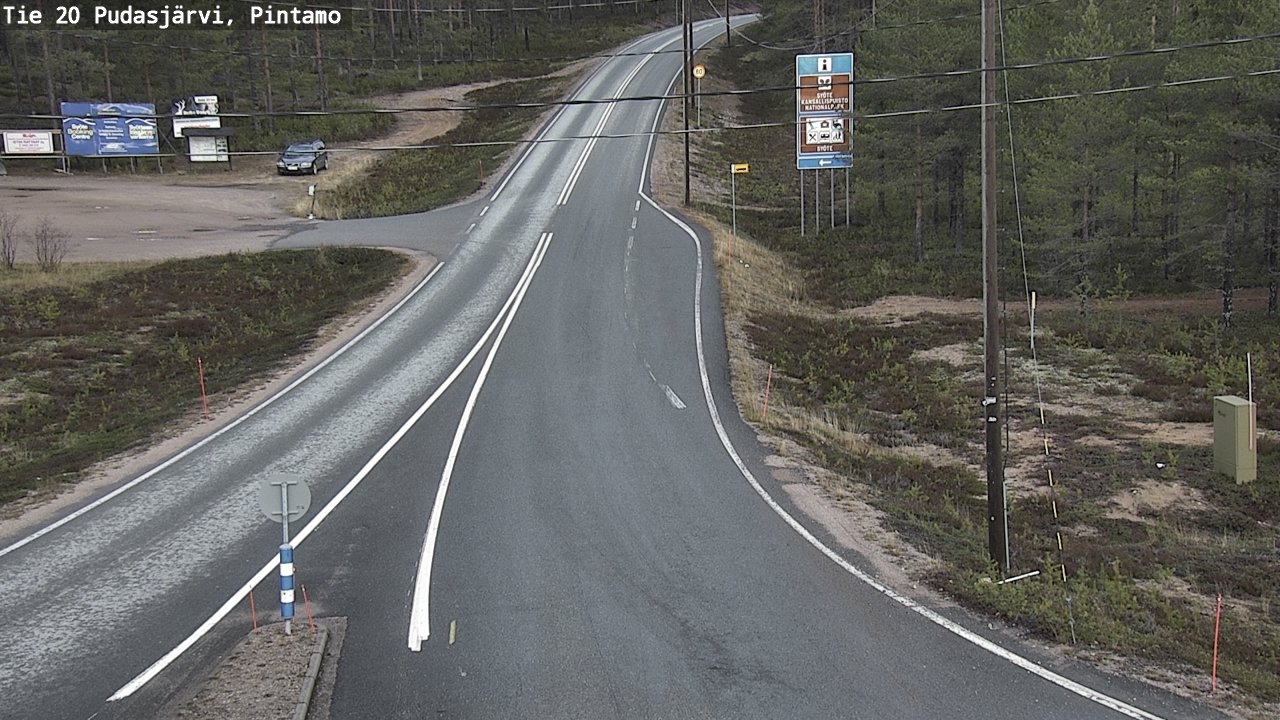Kelikamerat Kuva Tie 20 Pudasjärvi, Pintamo, Pudasjärvi, Pohjois-Pohjanmaa