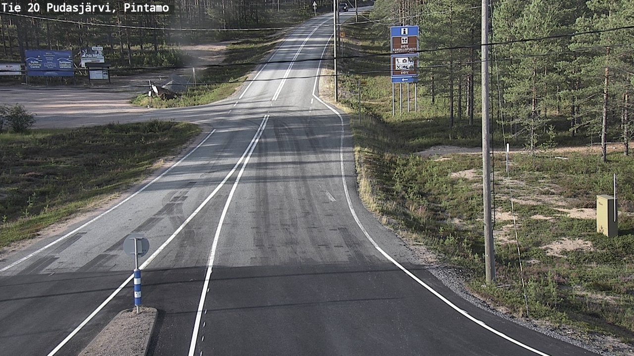 Kelikamerat Kuva Tie 20 Pudasjärvi, Pintamo, Pudasjärvi, Pohjois-Pohjanmaa