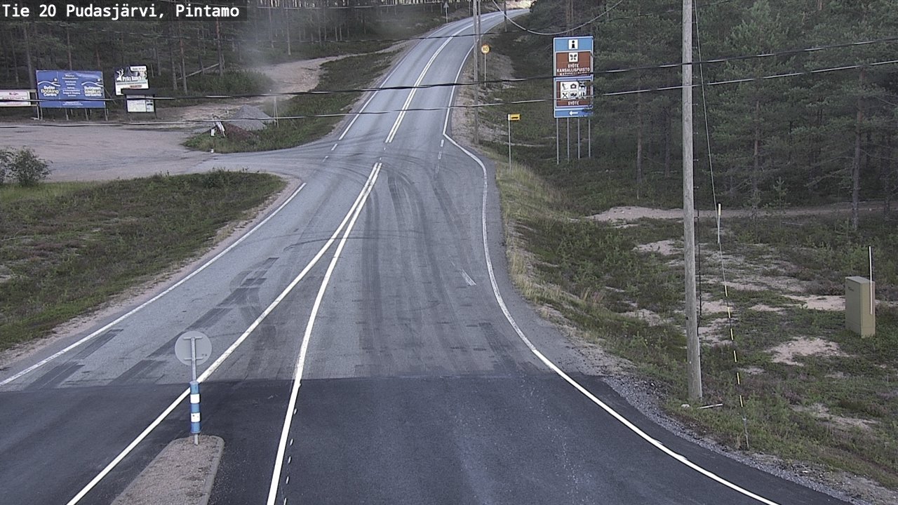 Kelikamerat Kuva Tie 20 Pudasjärvi, Pintamo, Pudasjärvi, Pohjois-Pohjanmaa