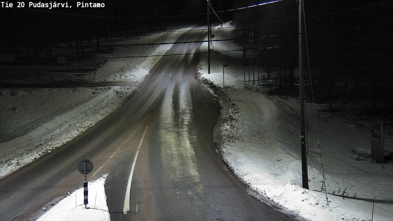 Kelikamerat Kuva Tie 20 Pudasjärvi, Pintamo, Pudasjärvi, Pohjois-Pohjanmaa