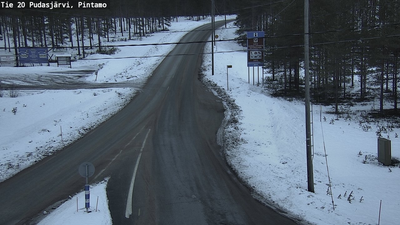 Kelikamerat Kuva Tie 20 Pudasjärvi, Pintamo, Pudasjärvi, Pohjois-Pohjanmaa