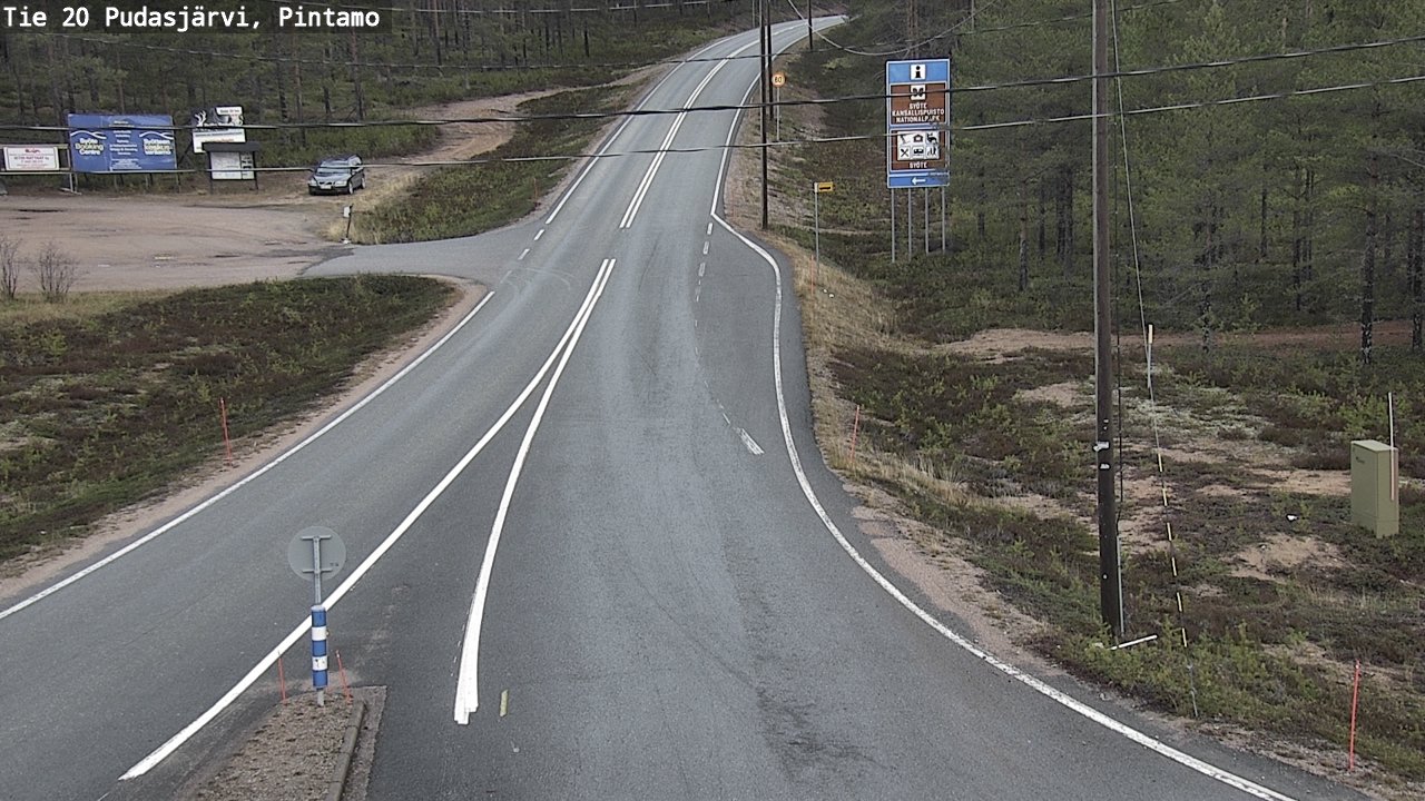 Kelikamerat Kuva Tie 20 Pudasjärvi, Pintamo, Pudasjärvi, Pohjois-Pohjanmaa