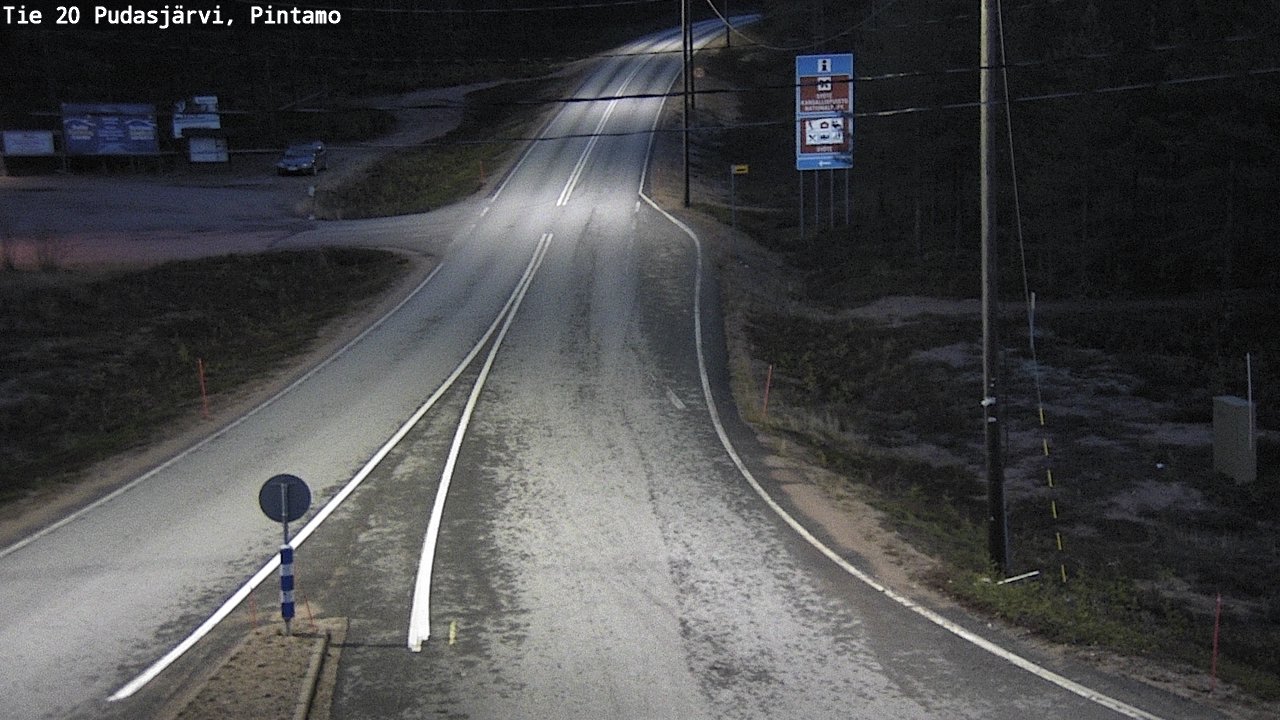 Kelikamerat Kuva Tie 20 Pudasjärvi, Pintamo, Pudasjärvi, Pohjois-Pohjanmaa