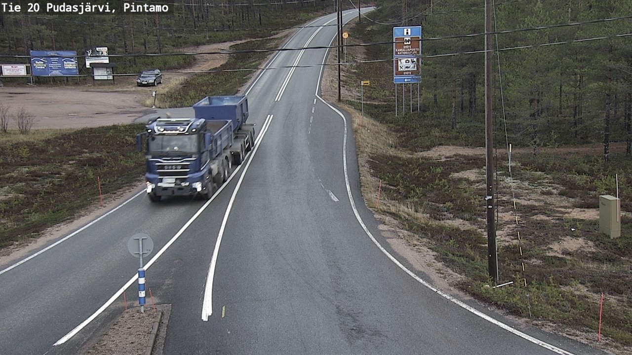 Kelikamerat Kuva Tie 20 Pudasjärvi, Pintamo, Pudasjärvi, Pohjois-Pohjanmaa