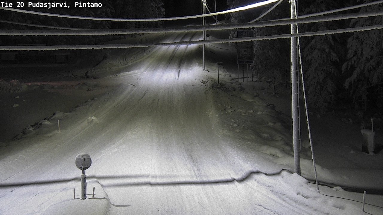 Kelikamerat Kuva Tie 20 Pudasjärvi, Pintamo, Pudasjärvi, Pohjois-Pohjanmaa