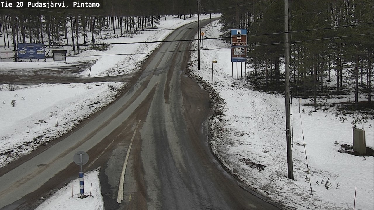 Kelikamerat Kuva Tie 20 Pudasjärvi, Pintamo, Pudasjärvi, Pohjois-Pohjanmaa