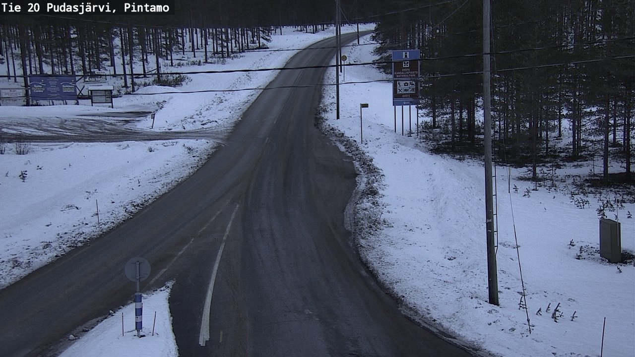 Kelikamerat Kuva Tie 20 Pudasjärvi, Pintamo, Pudasjärvi, Pohjois-Pohjanmaa