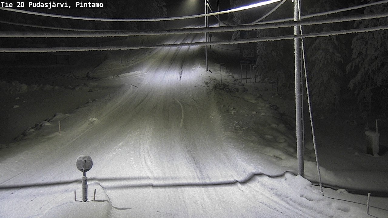 Kelikamerat Kuva Tie 20 Pudasjärvi, Pintamo, Pudasjärvi, Pohjois-Pohjanmaa