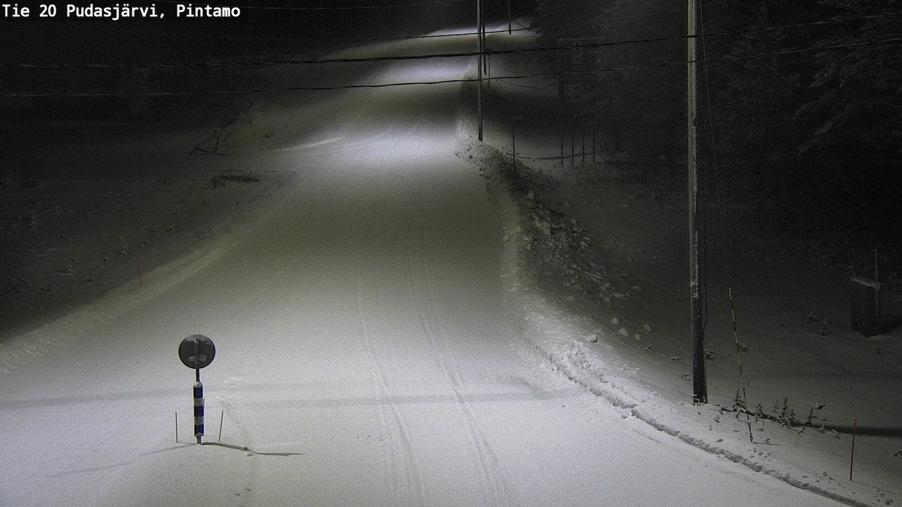 Kelikamerat Kuva Tie 20 Pudasjärvi, Pintamo, Pudasjärvi, Pohjois-Pohjanmaa