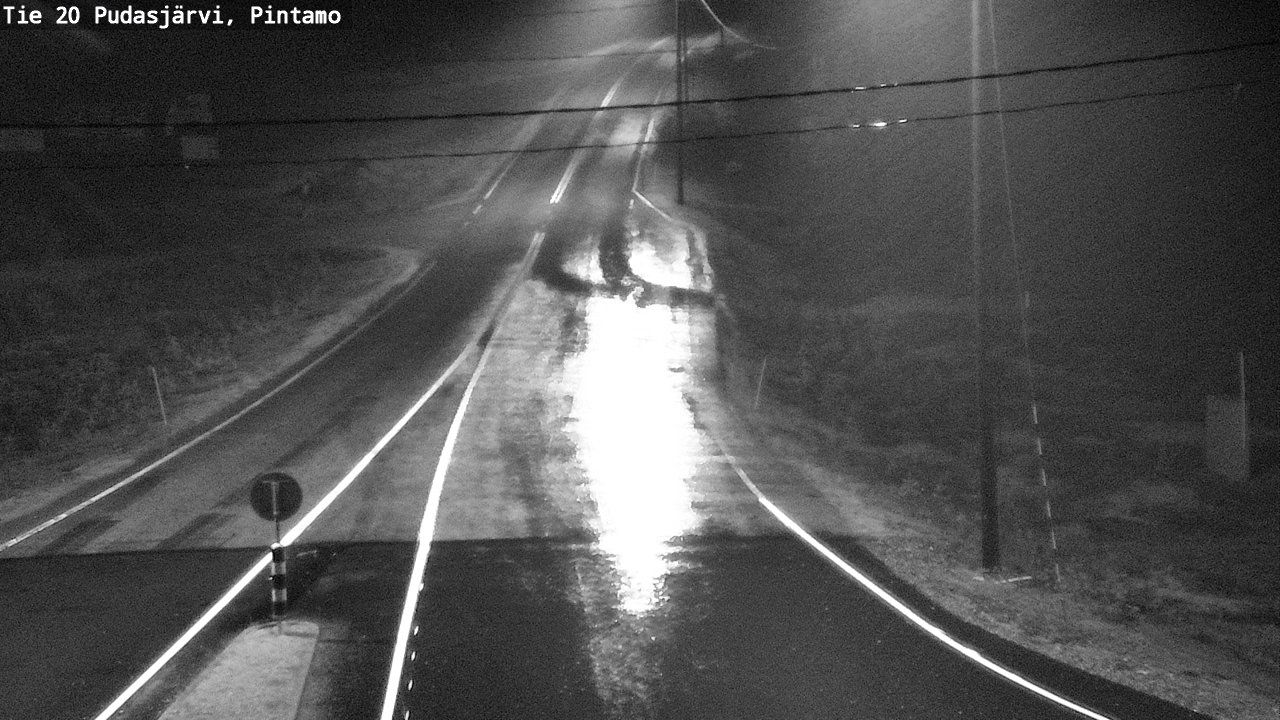 Weather Camera Image Road 20 Pudasjärvi, Pintamo, Pudasjärvi, Pohjois-Pohjanmaa