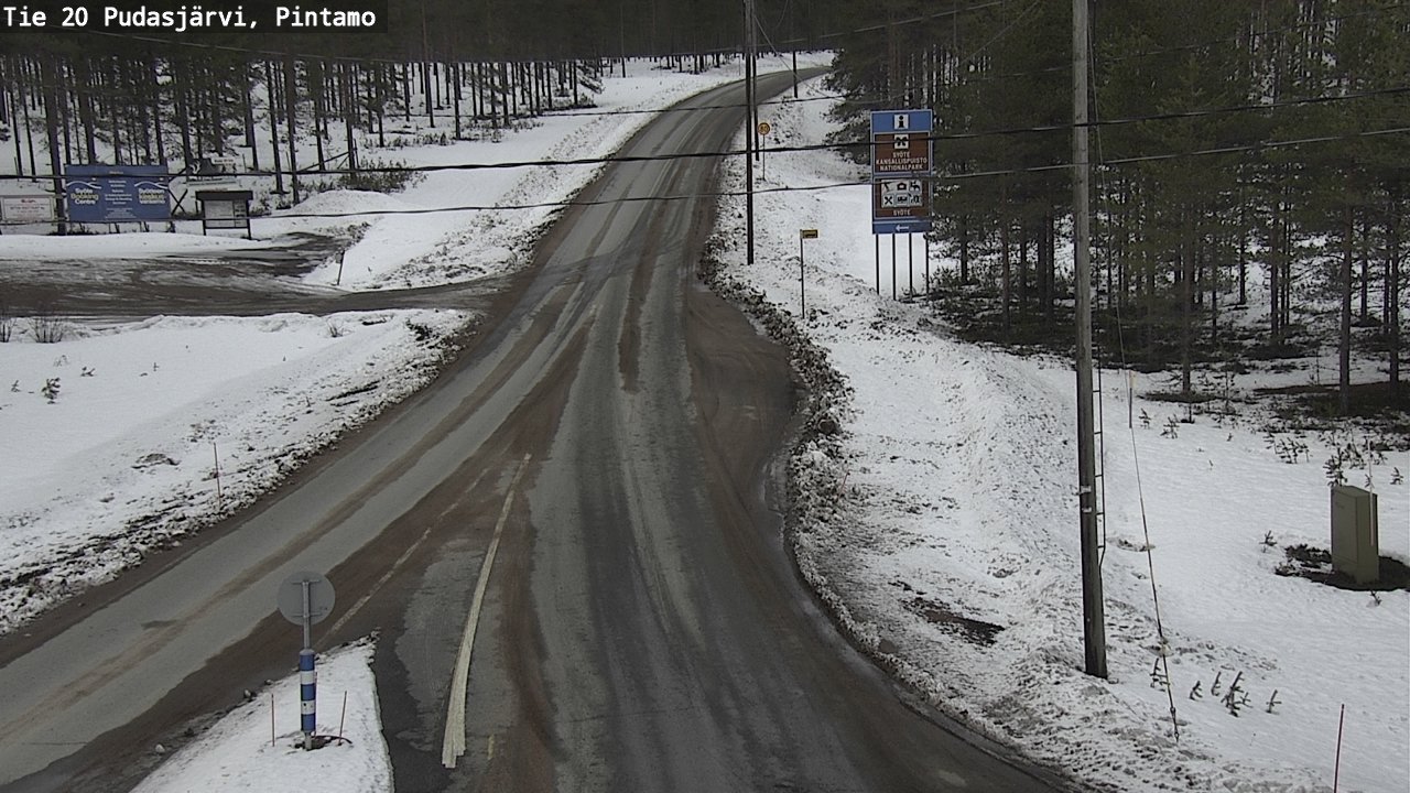 Kelikamerat Kuva Tie 20 Pudasjärvi, Pintamo, Pudasjärvi, Pohjois-Pohjanmaa