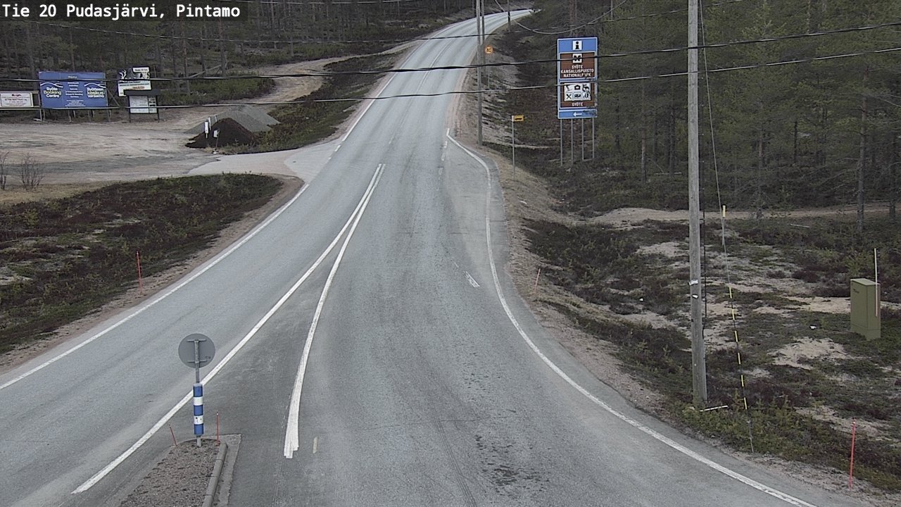 Kelikamerat Kuva Tie 20 Pudasjärvi, Pintamo, Pudasjärvi, Pohjois-Pohjanmaa