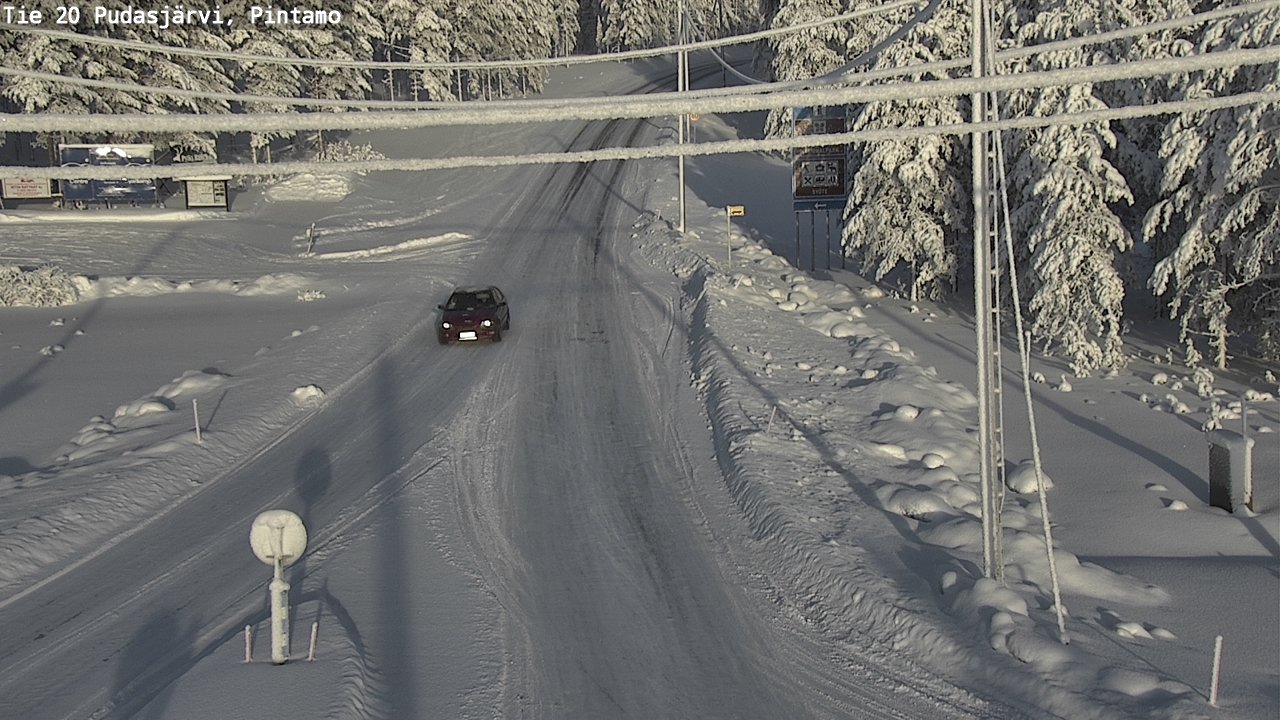 Kelikamerat Kuva Tie 20 Pudasjärvi, Pintamo, Pudasjärvi, Pohjois-Pohjanmaa