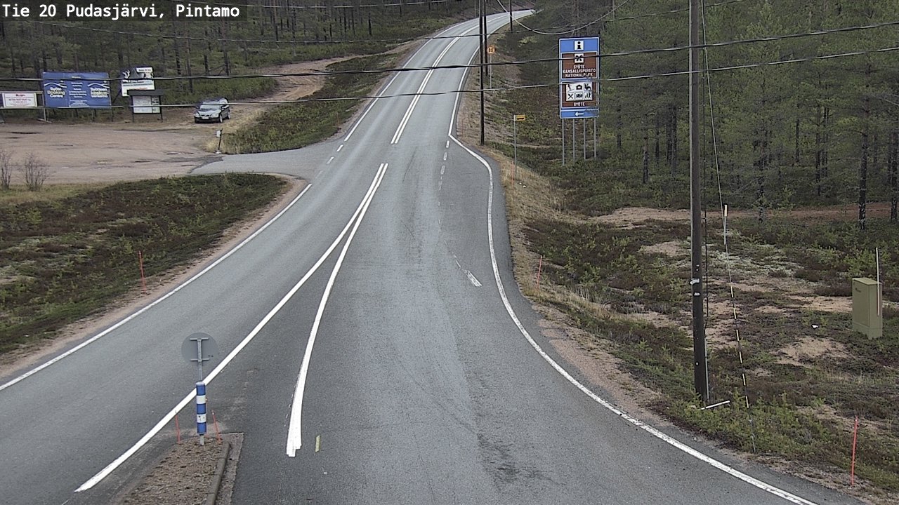 Kelikamerat Kuva Tie 20 Pudasjärvi, Pintamo, Pudasjärvi, Pohjois-Pohjanmaa