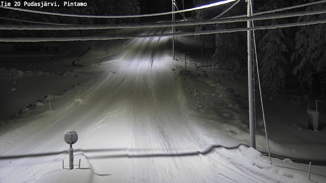 Kelikamerat Kuva Tie 20 Pudasjärvi, Pintamo, Pudasjärvi, Pohjois-Pohjanmaa