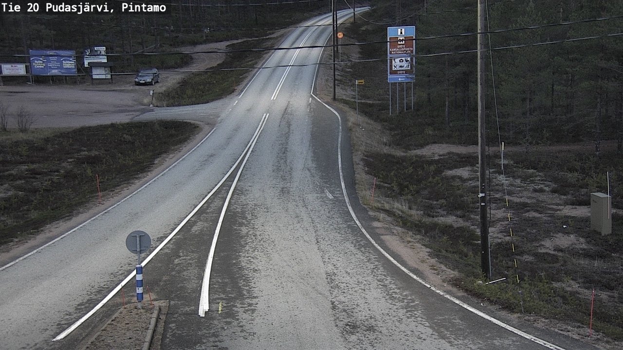 Kelikamerat Kuva Tie 20 Pudasjärvi, Pintamo, Pudasjärvi, Pohjois-Pohjanmaa