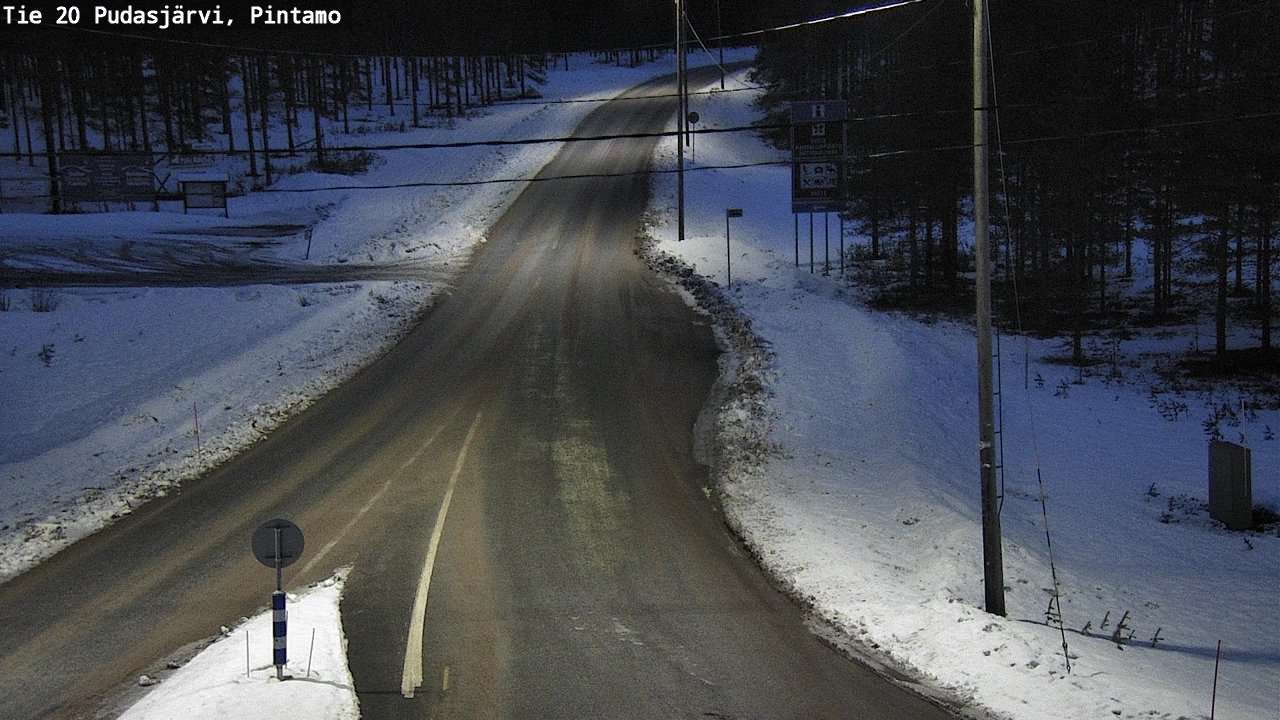 Kelikamerat Kuva Tie 20 Pudasjärvi, Pintamo, Pudasjärvi, Pohjois-Pohjanmaa