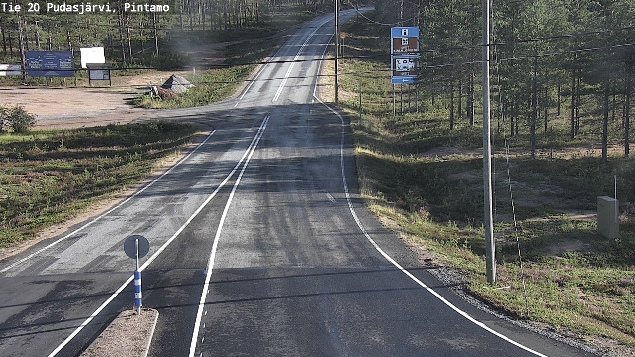 Kelikamerat Kuva Tie 20 Pudasjärvi, Pintamo, Pudasjärvi, Pohjois-Pohjanmaa