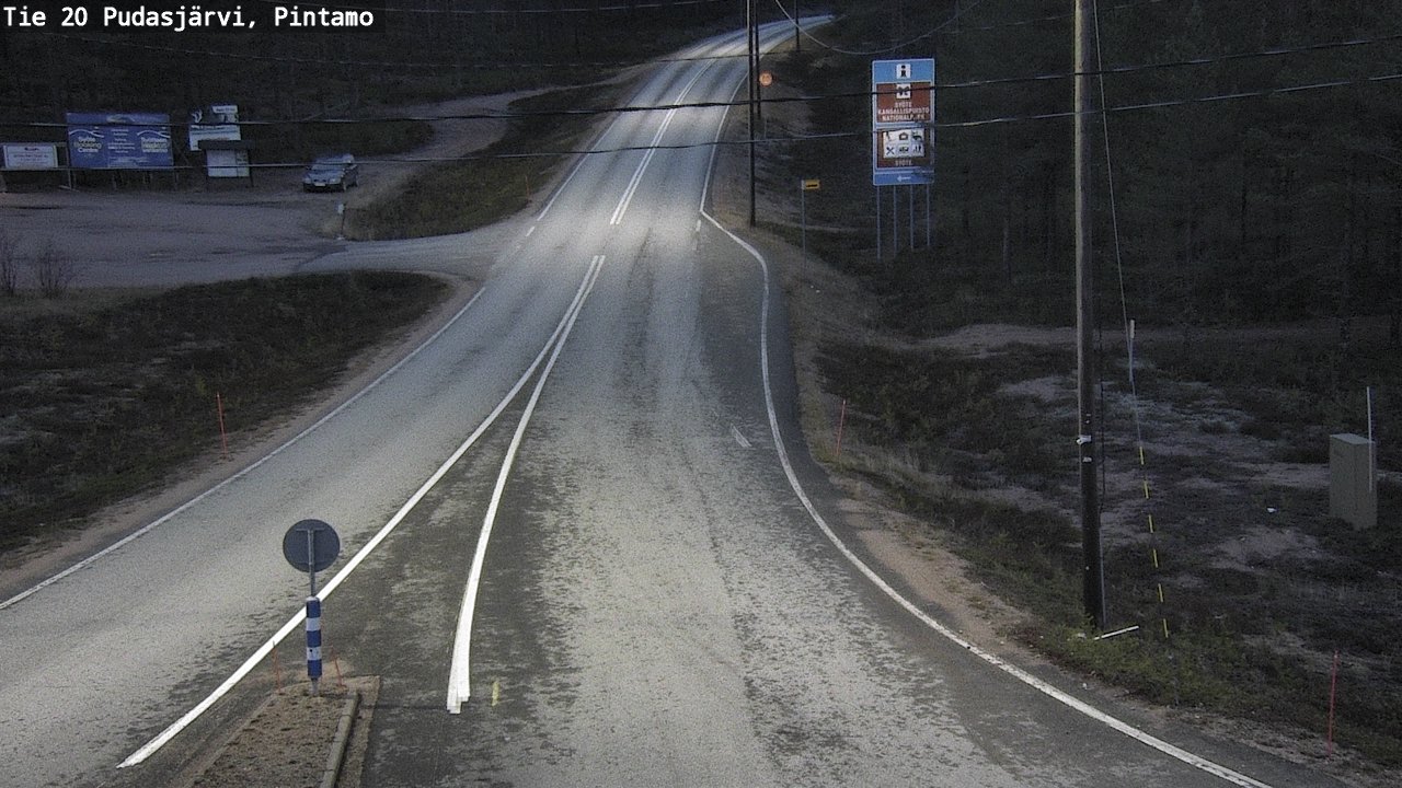 Kelikamerat Kuva Tie 20 Pudasjärvi, Pintamo, Pudasjärvi, Pohjois-Pohjanmaa