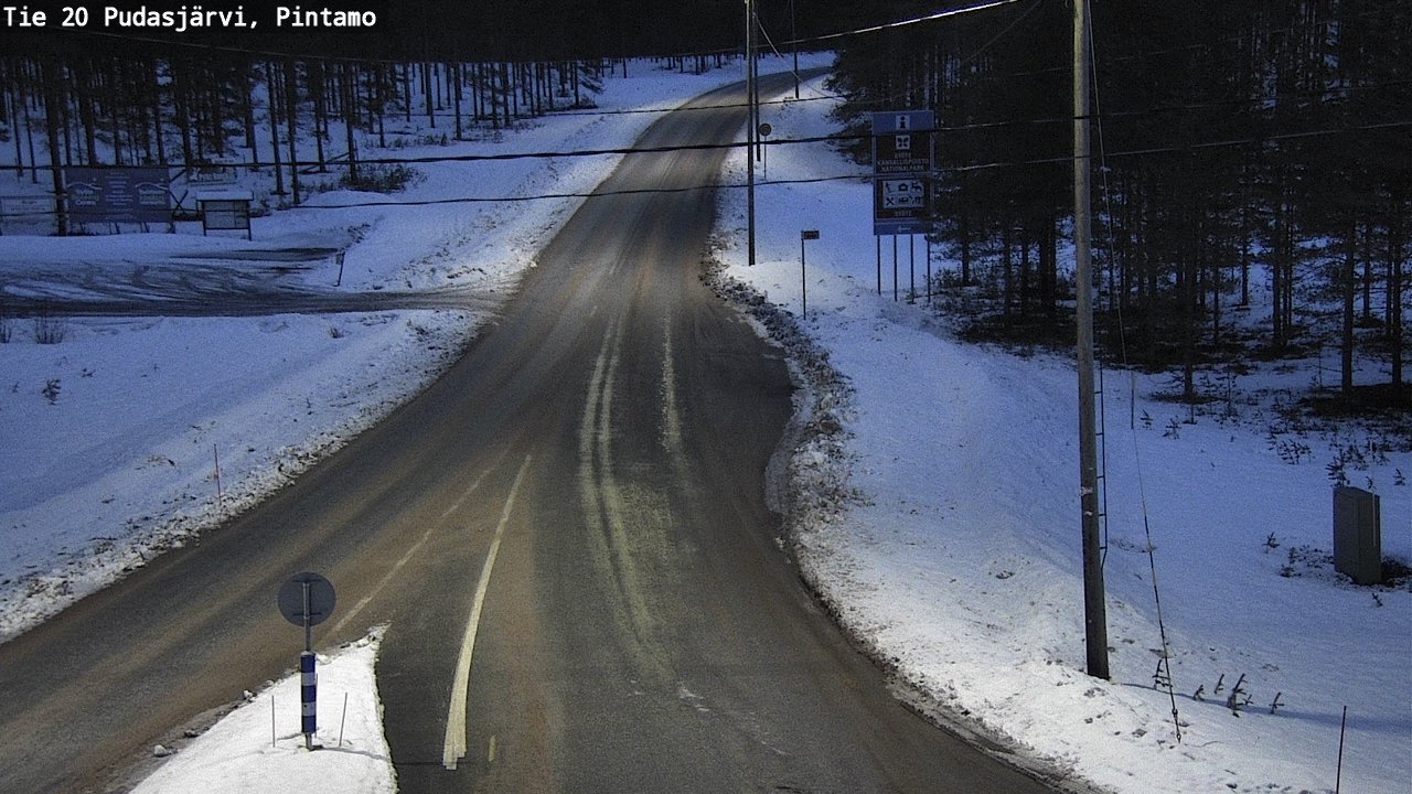 Kelikamerat Kuva Tie 20 Pudasjärvi, Pintamo, Pudasjärvi, Pohjois-Pohjanmaa