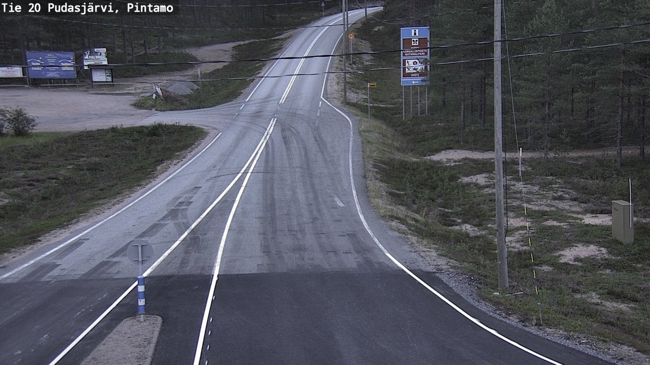 Kelikamerat Kuva Tie 20 Pudasjärvi, Pintamo, Pudasjärvi, Pohjois-Pohjanmaa