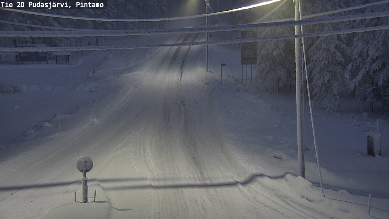 Kelikamerat Kuva Tie 20 Pudasjärvi, Pintamo, Pudasjärvi, Pohjois-Pohjanmaa