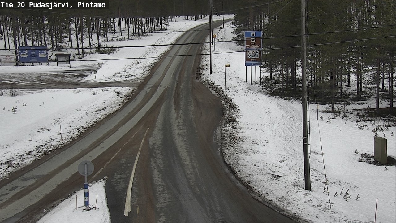 Kelikamerat Kuva Tie 20 Pudasjärvi, Pintamo, Pudasjärvi, Pohjois-Pohjanmaa