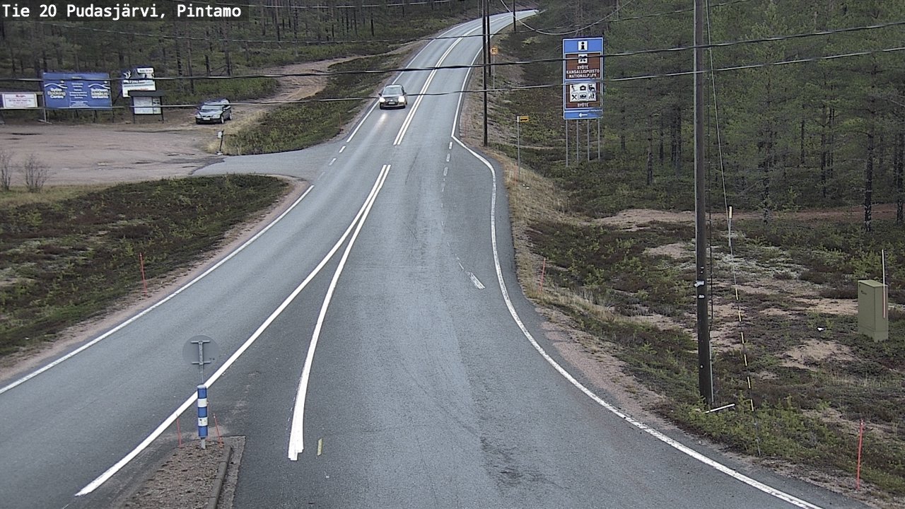 Kelikamerat Kuva Tie 20 Pudasjärvi, Pintamo, Pudasjärvi, Pohjois-Pohjanmaa