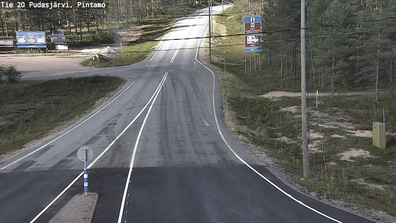 Kelikamerat Kuva Tie 20 Pudasjärvi, Pintamo, Pudasjärvi, Pohjois-Pohjanmaa