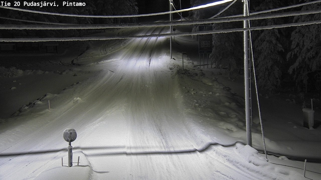 Kelikamerat Kuva Tie 20 Pudasjärvi, Pintamo, Pudasjärvi, Pohjois-Pohjanmaa