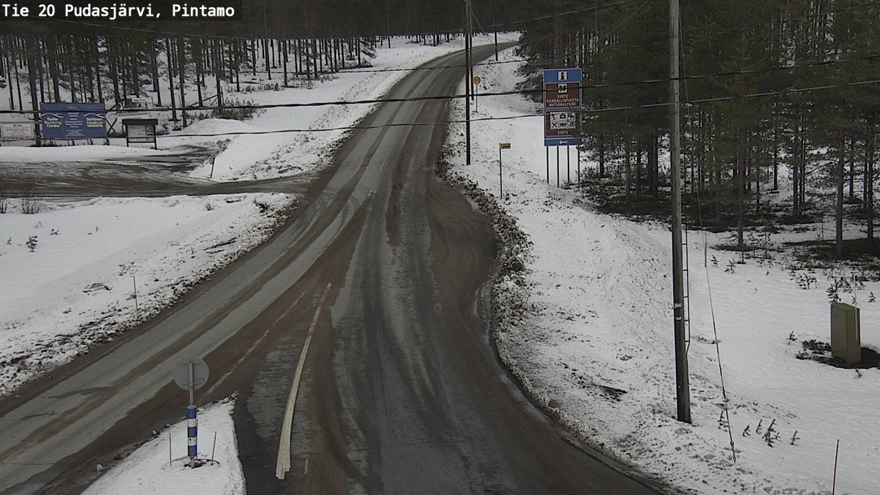 Kelikamerat Kuva Tie 20 Pudasjärvi, Pintamo, Pudasjärvi, Pohjois-Pohjanmaa