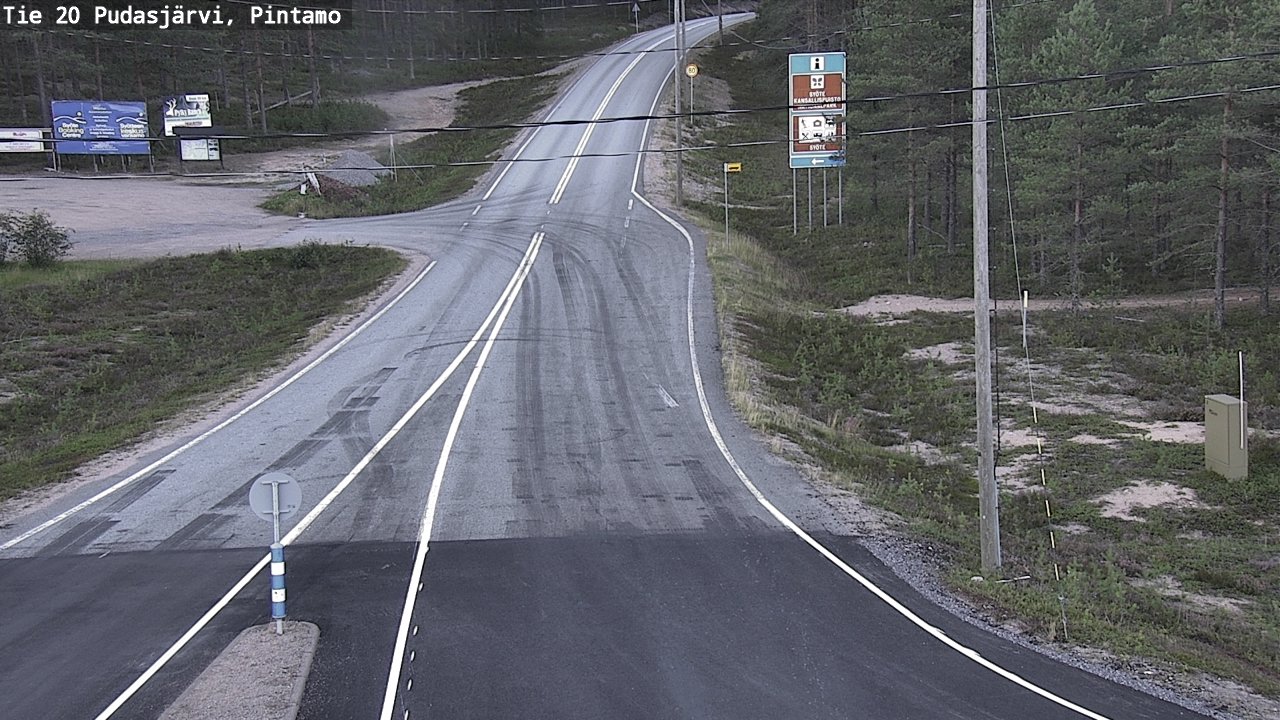 Kelikamerat Kuva Tie 20 Pudasjärvi, Pintamo, Pudasjärvi, Pohjois-Pohjanmaa