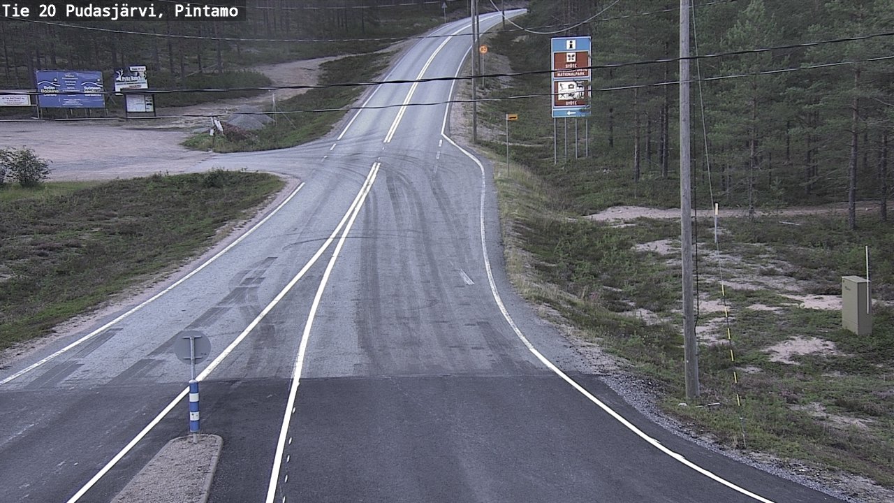 Kelikamerat Kuva Tie 20 Pudasjärvi, Pintamo, Pudasjärvi, Pohjois-Pohjanmaa