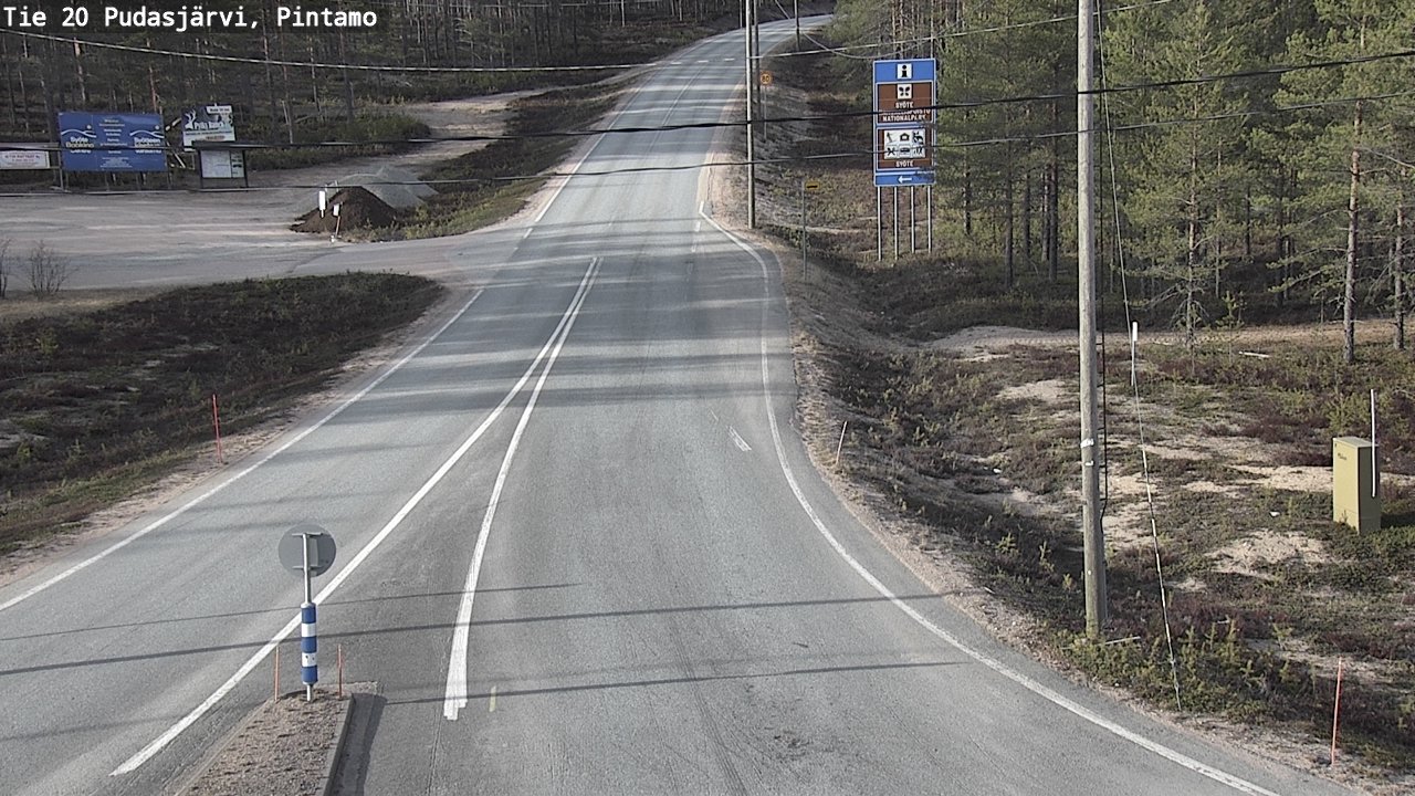 Kelikamerat Kuva Tie 20 Pudasjärvi, Pintamo, Pudasjärvi, Pohjois-Pohjanmaa