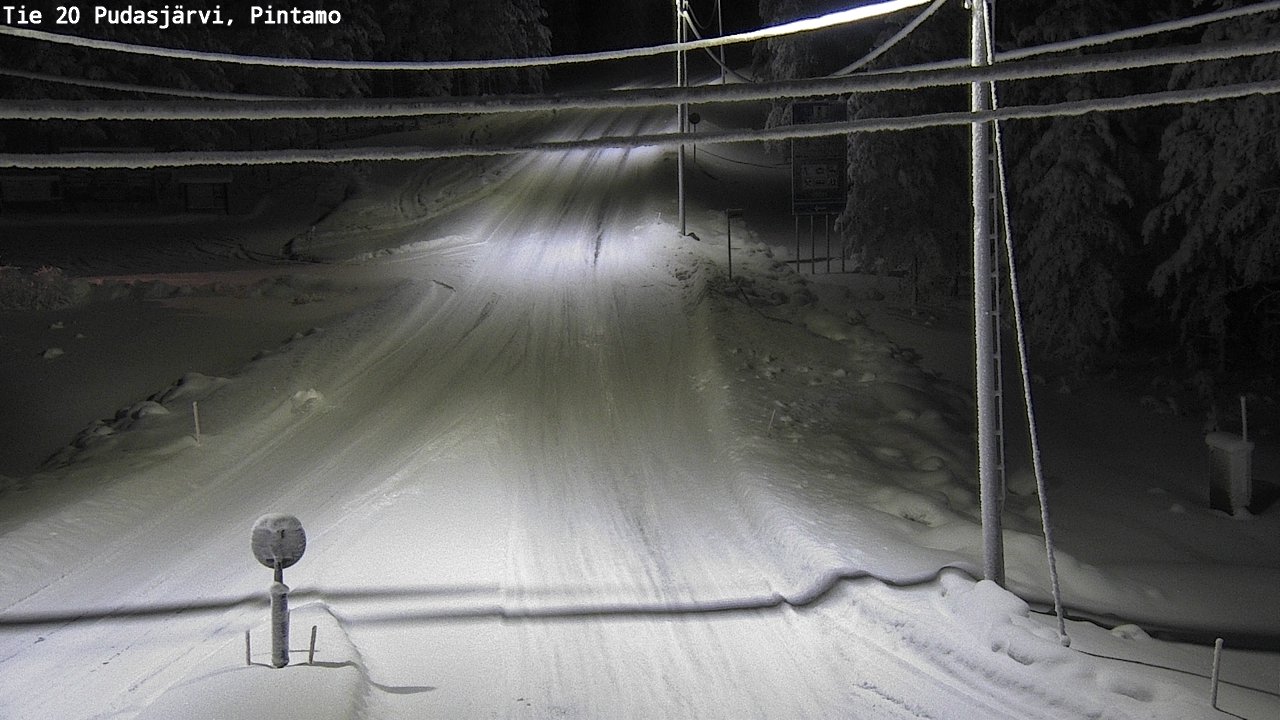 Kelikamerat Kuva Tie 20 Pudasjärvi, Pintamo, Pudasjärvi, Pohjois-Pohjanmaa