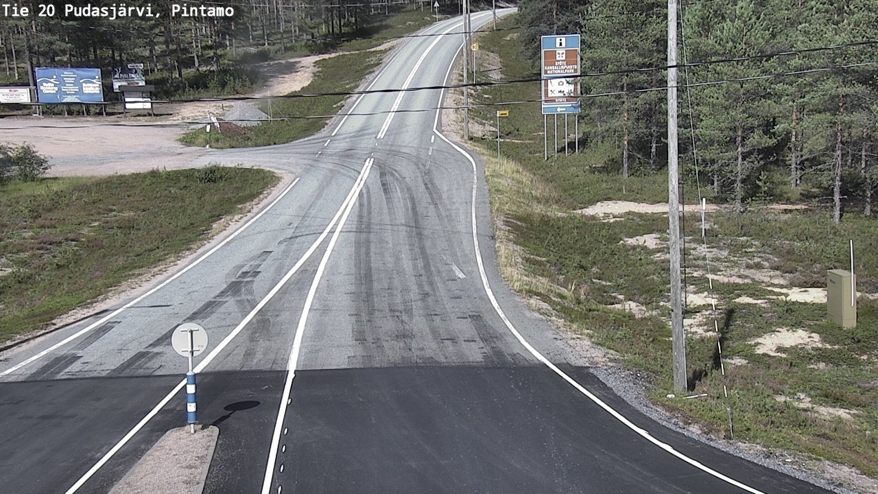 Kelikamerat Kuva Tie 20 Pudasjärvi, Pintamo, Pudasjärvi, Pohjois-Pohjanmaa