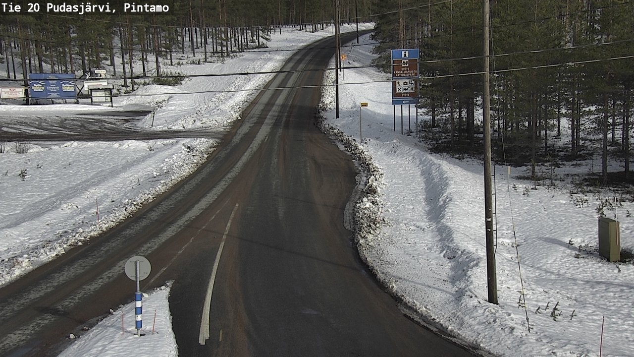 Kelikamerat Kuva Tie 20 Pudasjärvi, Pintamo, Pudasjärvi, Pohjois-Pohjanmaa