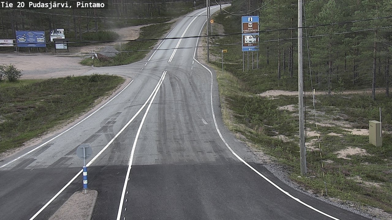 Kelikamerat Kuva Tie 20 Pudasjärvi, Pintamo, Pudasjärvi, Pohjois-Pohjanmaa