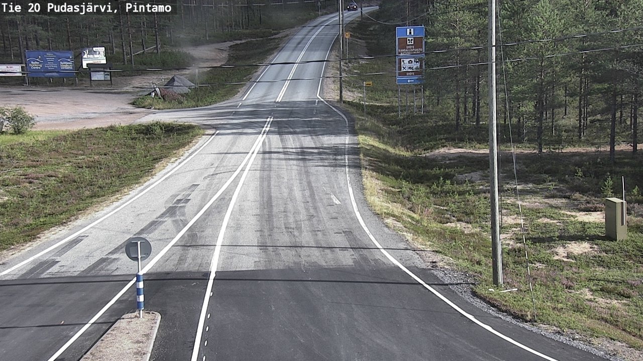Kelikamerat Kuva Tie 20 Pudasjärvi, Pintamo, Pudasjärvi, Pohjois-Pohjanmaa