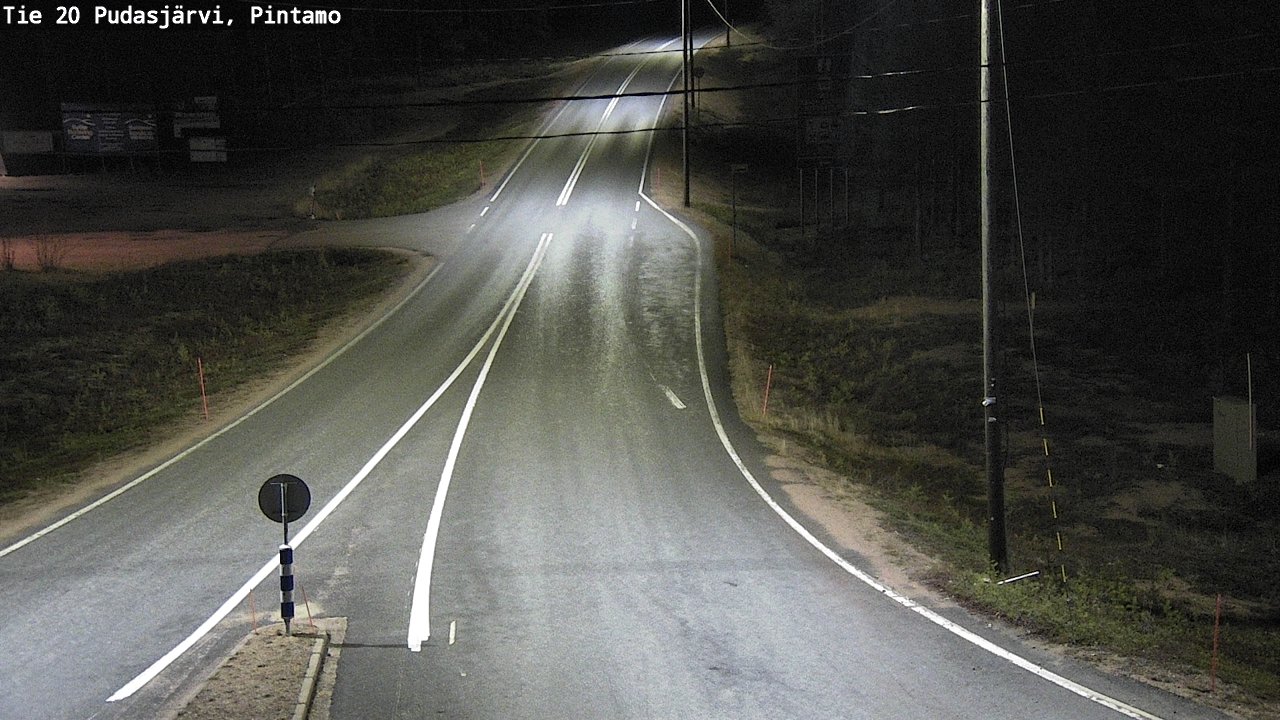 Kelikamerat Kuva Tie 20 Pudasjärvi, Pintamo, Pudasjärvi, Pohjois-Pohjanmaa