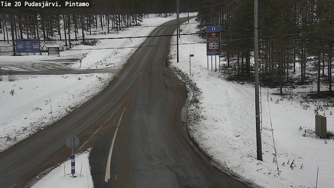 Kelikamerat Kuva Tie 20 Pudasjärvi, Pintamo, Pudasjärvi, Pohjois-Pohjanmaa