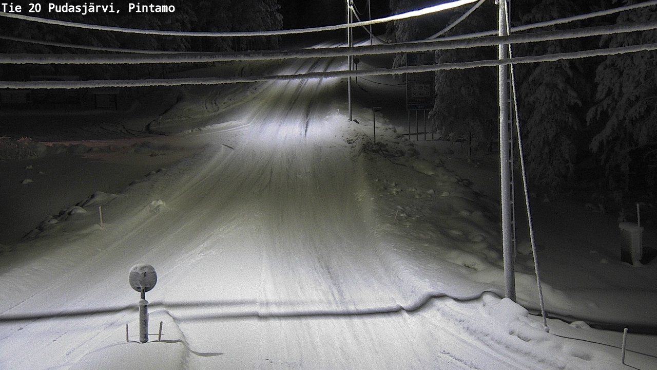 Kelikamerat Kuva Tie 20 Pudasjärvi, Pintamo, Pudasjärvi, Pohjois-Pohjanmaa