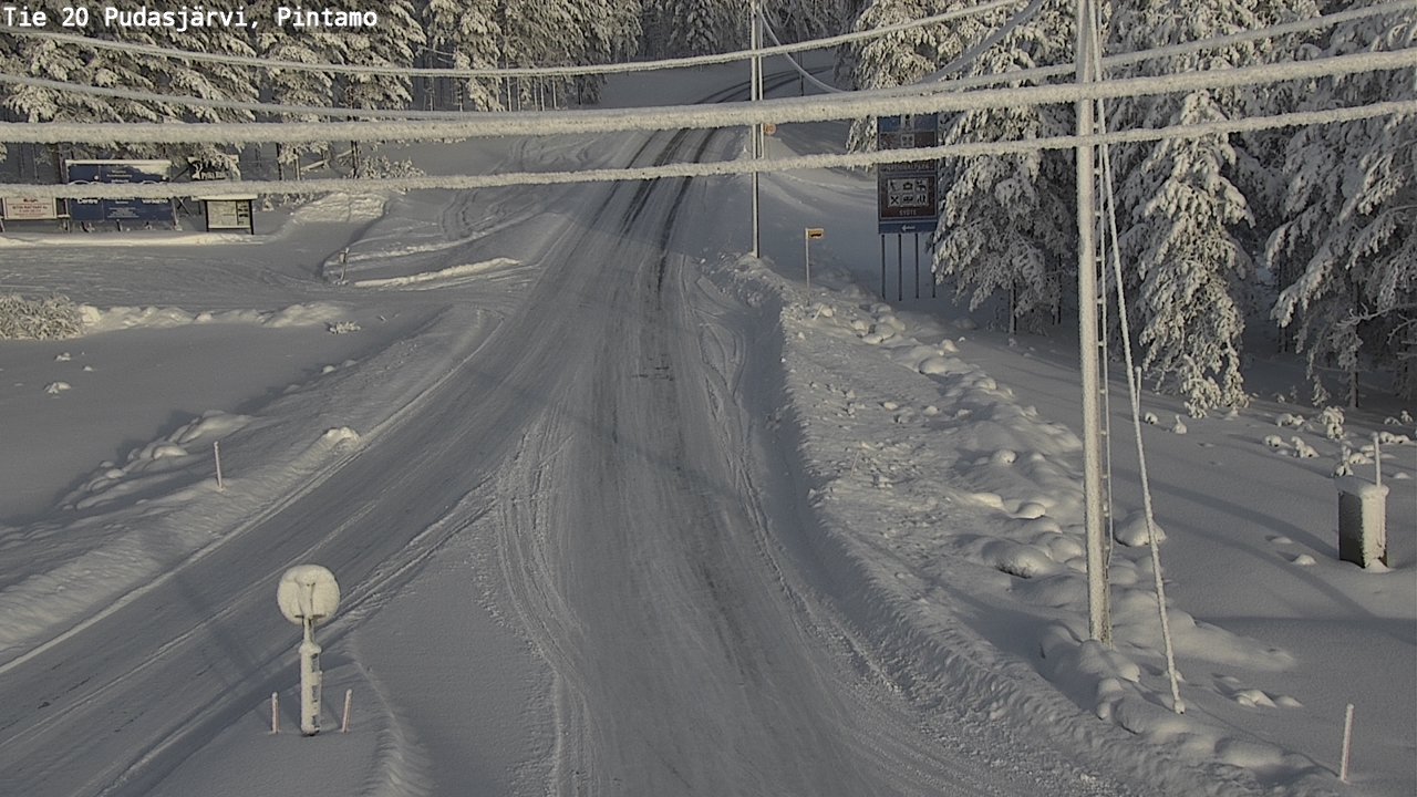Kelikamerat Kuva Tie 20 Pudasjärvi, Pintamo, Pudasjärvi, Pohjois-Pohjanmaa