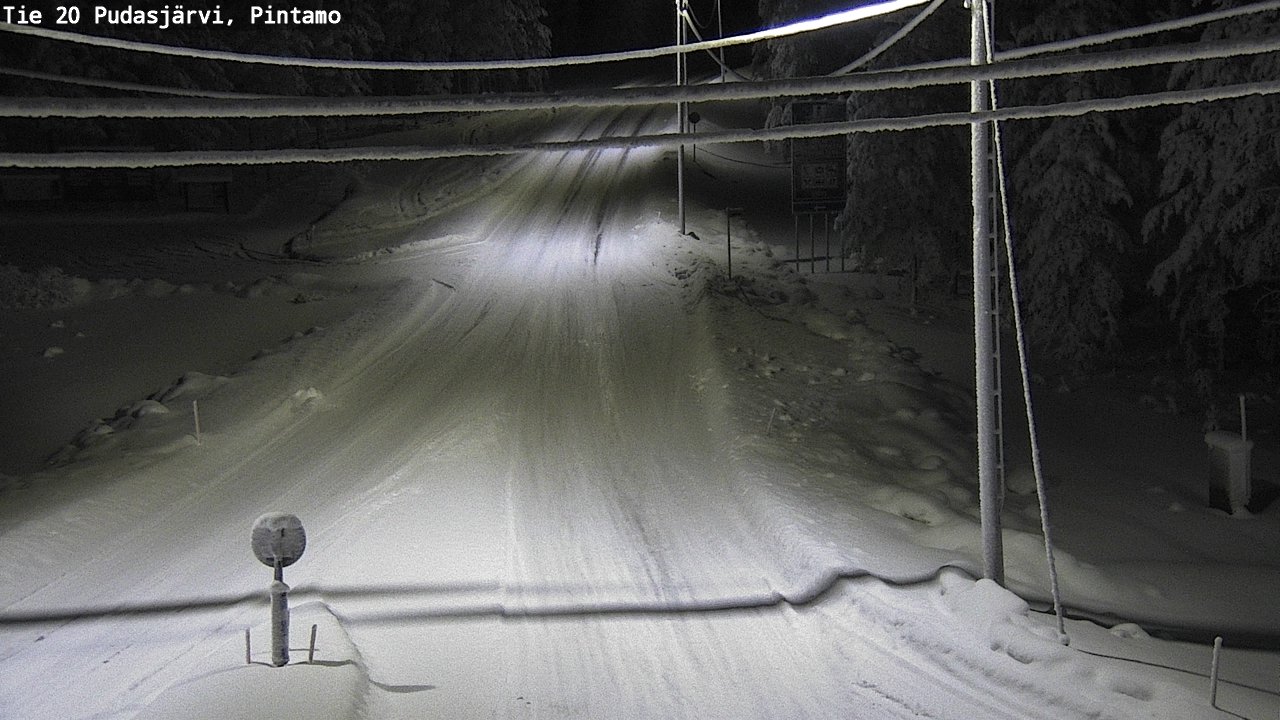 Kelikamerat Kuva Tie 20 Pudasjärvi, Pintamo, Pudasjärvi, Pohjois-Pohjanmaa