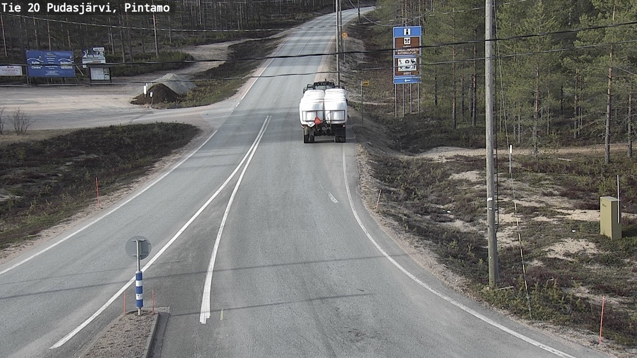 Kelikamerat Kuva Tie 20 Pudasjärvi, Pintamo, Pudasjärvi, Pohjois-Pohjanmaa