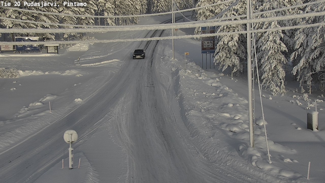 Kelikamerat Kuva Tie 20 Pudasjärvi, Pintamo, Pudasjärvi, Pohjois-Pohjanmaa
