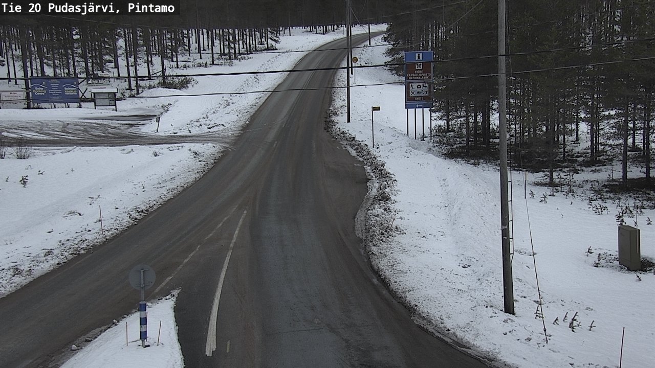Kelikamerat Kuva Tie 20 Pudasjärvi, Pintamo, Pudasjärvi, Pohjois-Pohjanmaa