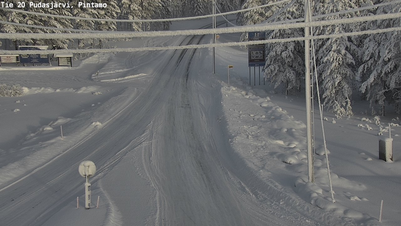Kelikamerat Kuva Tie 20 Pudasjärvi, Pintamo, Pudasjärvi, Pohjois-Pohjanmaa