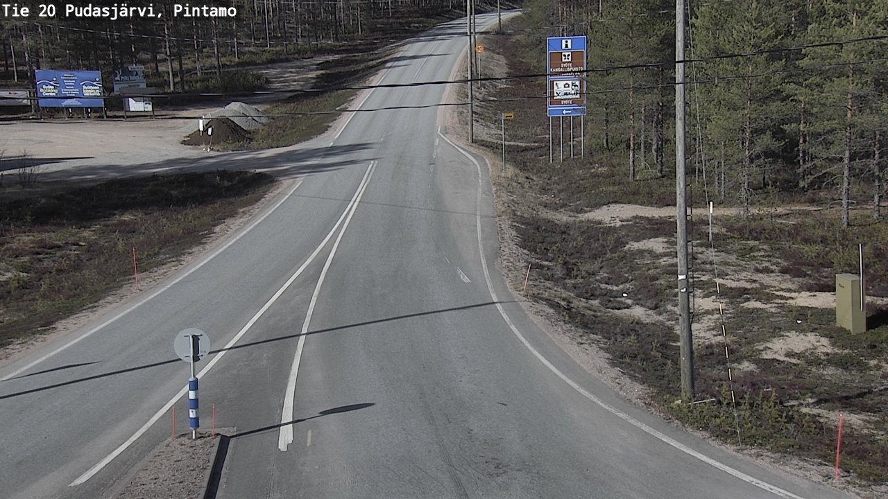 Kelikamerat Kuva Tie 20 Pudasjärvi, Pintamo, Pudasjärvi, Pohjois-Pohjanmaa
